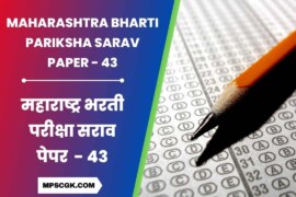 स्पर्धा परीक्षा मोफत सराव पेपर । Maharashtra Bharti Pariksha Sarav Paper 43